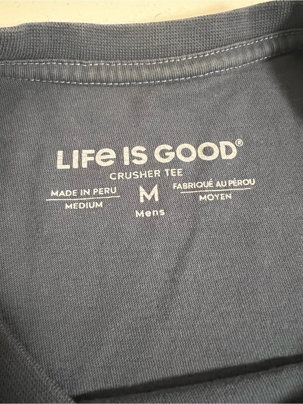 Life Is Good “I Love Science” Tshirt Dusty blue - size medium - Picture 4 of 7